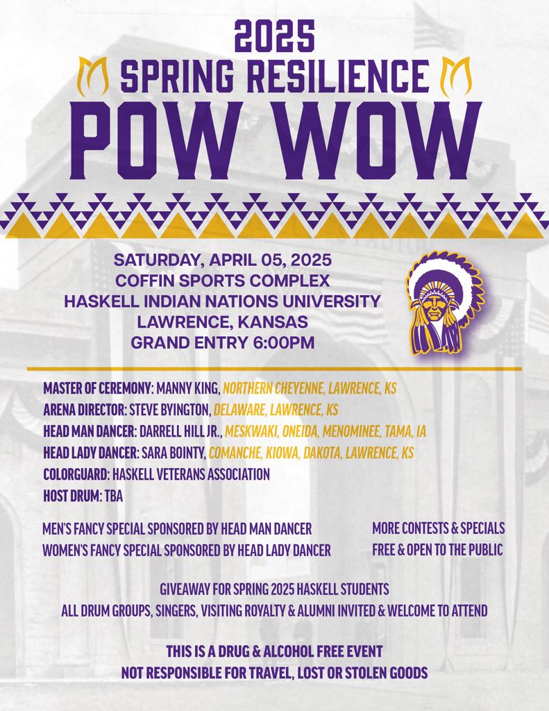 2025 Haskell Indian Nations University Spring Resilience Pow Wow