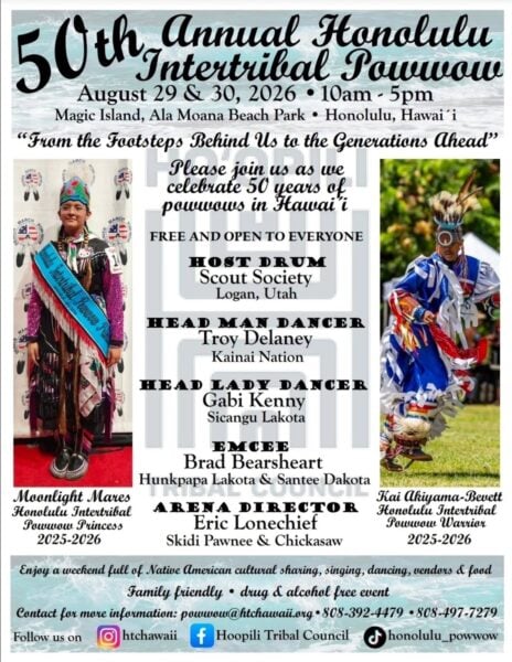 50th Annual Honolulu Intertribal Pow Wow 2026