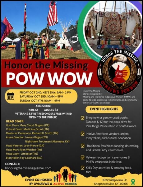 Honor the Missing Pow Wow 2026 **POSTPONED**
