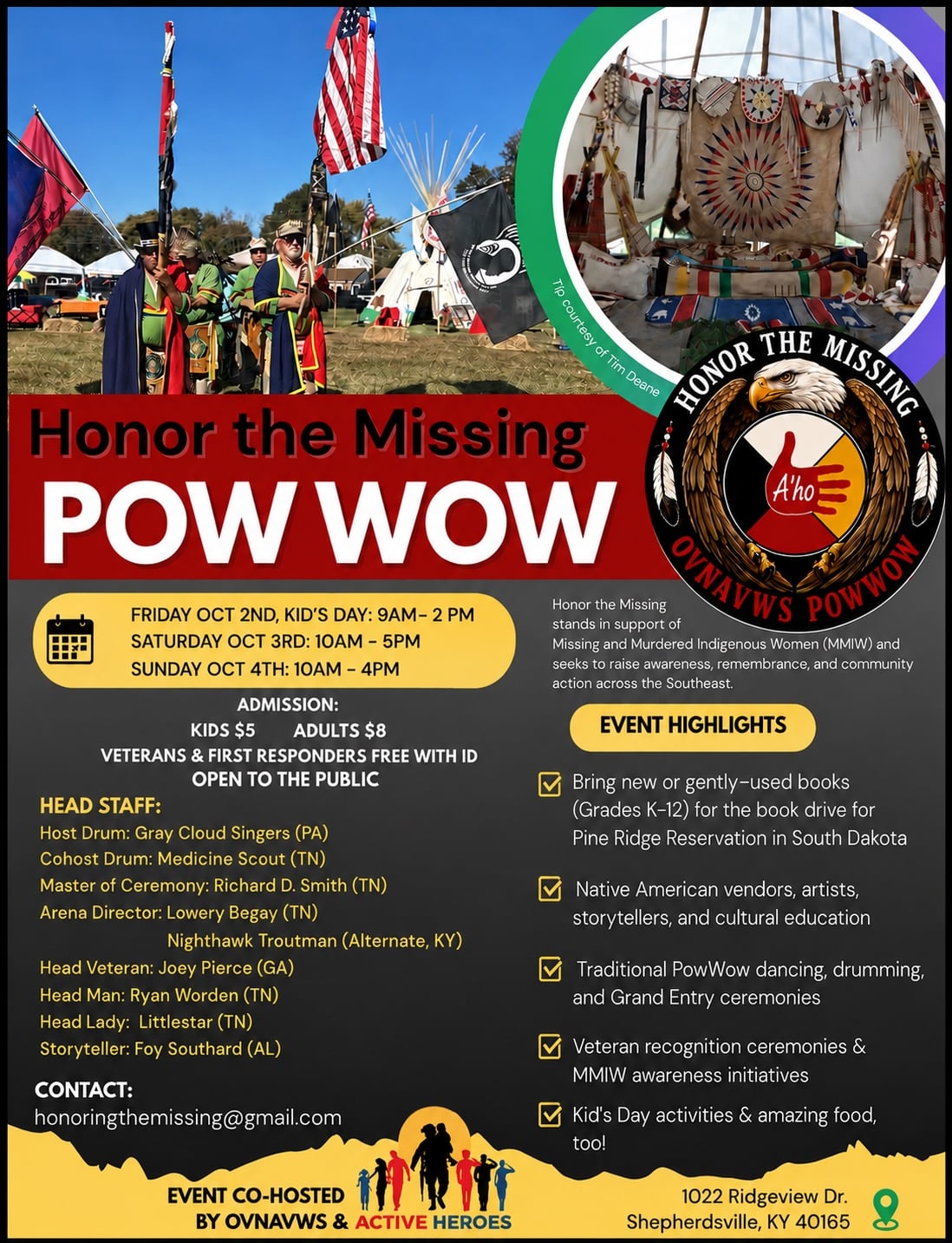 Honor the Missing Pow Wow 2026 **POSTPONED**