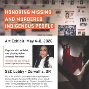 Honoring Missing and Murdered Indigenous People - Art Exhibit 2026
