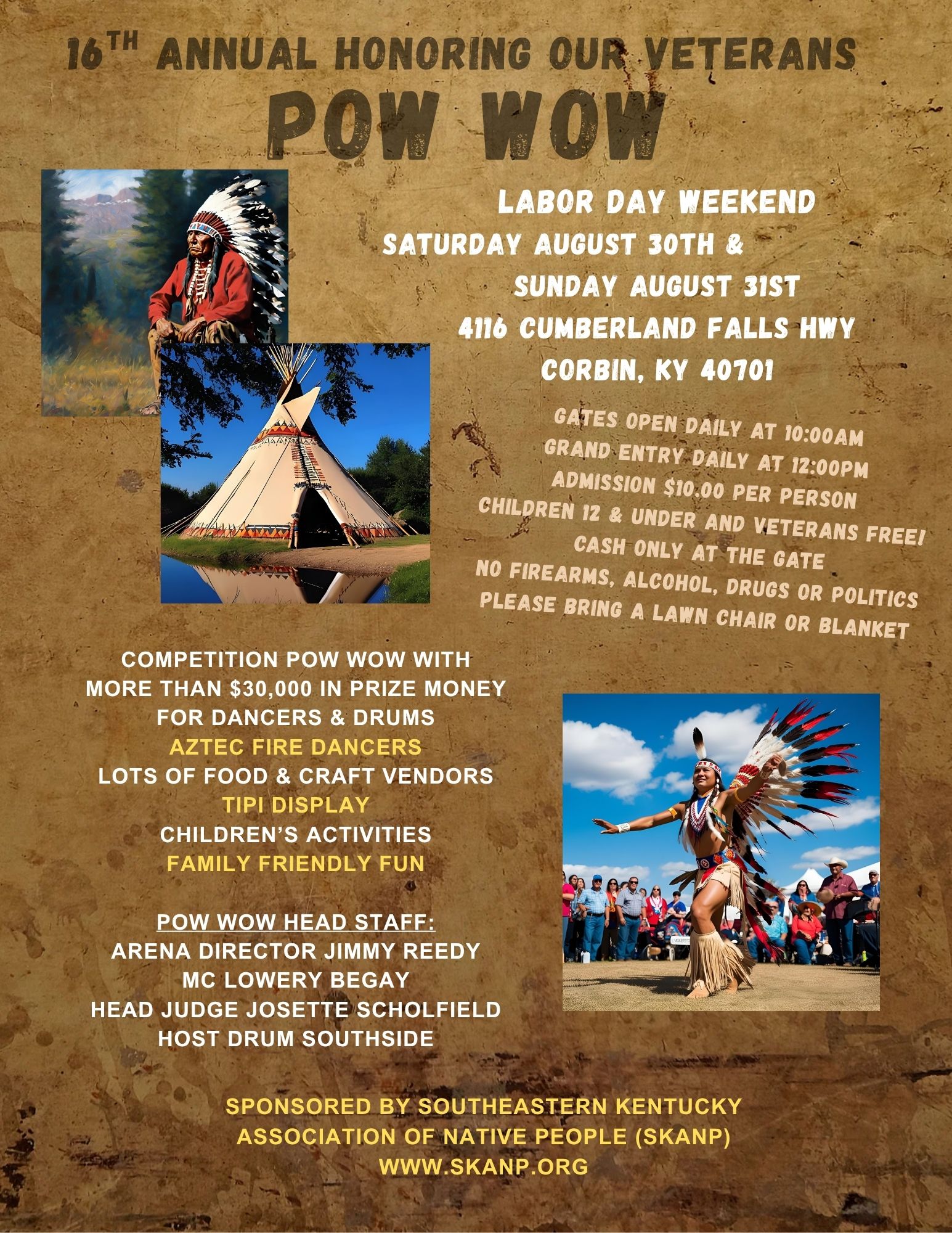 16th Annual Honoring Our Veterans Pow Wow 2025