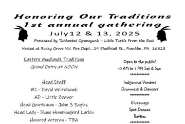 Honoring Our Traditions 1st Annual Gathering 2025