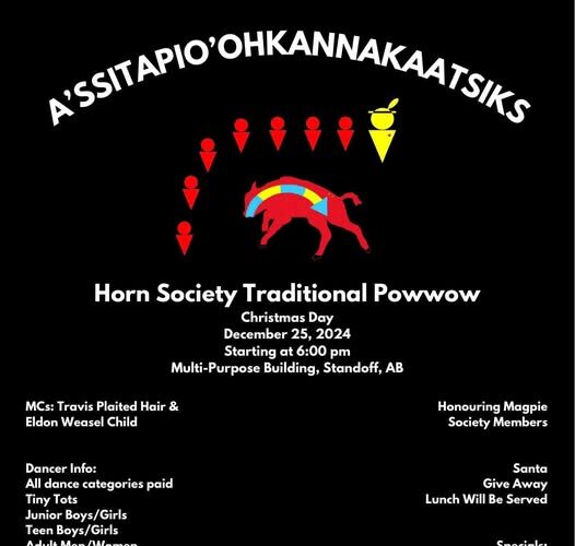 A’ssitapio’Ohkannakaatsiks Horn Society Traditional Pow Wow 2024
