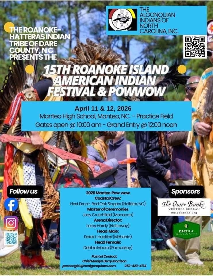 Roanoke Island Native American Heritage Festival and Pow Wow 2026