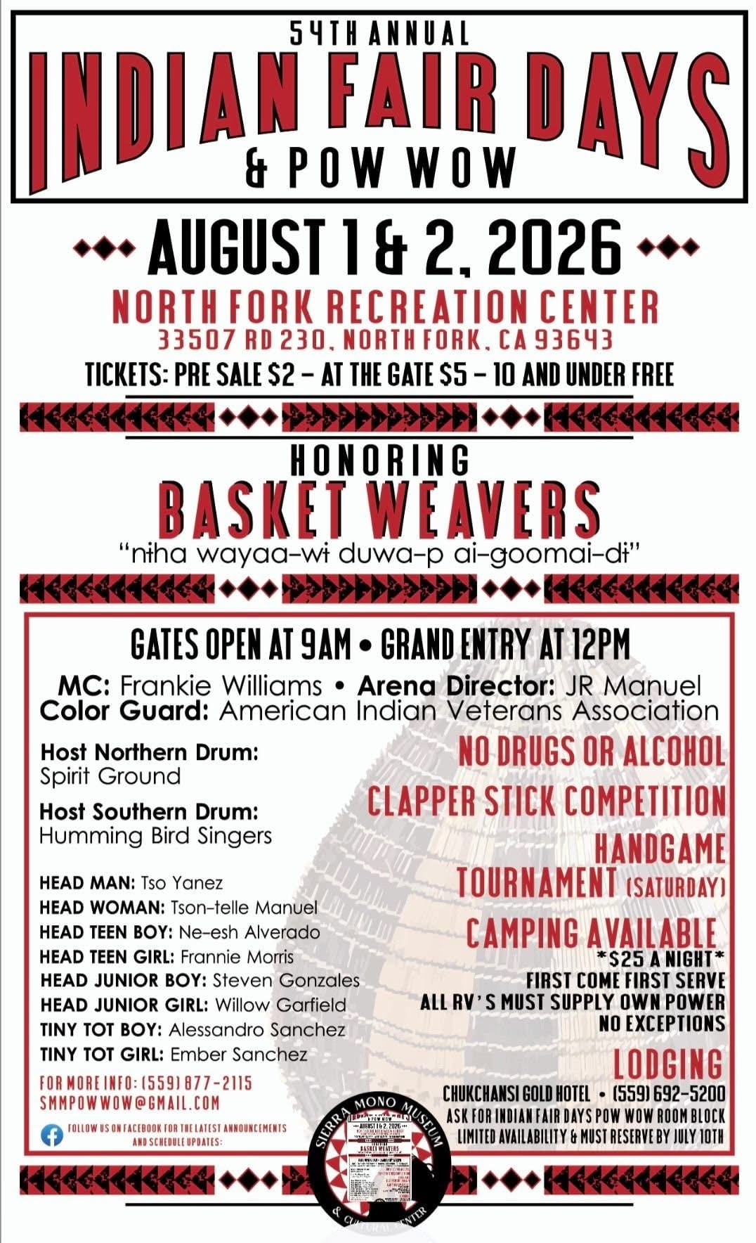 54th Annual Indian Fair Days & Pow Wow 2026