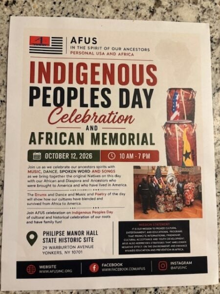 Indigenous Peoples Day Celebration and African Memorial 2026