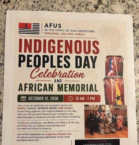 Indigenous Peoples Day Celebration and African Memorial 2026