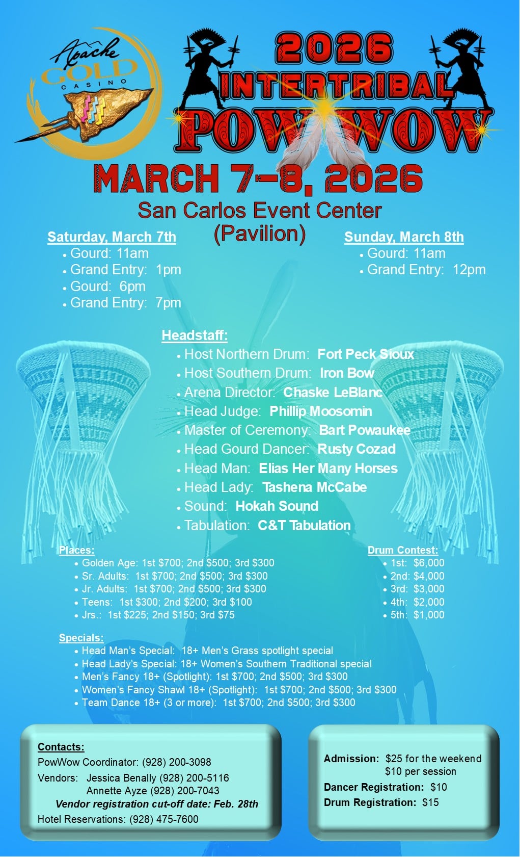 Apache Gold Intertribal Pow Wow 2026