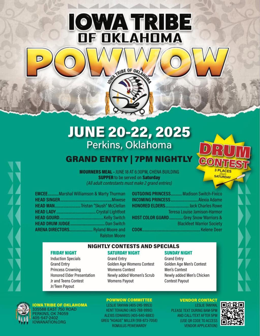 Iowa Tribe of Oklahoma 2025 Pow Wow