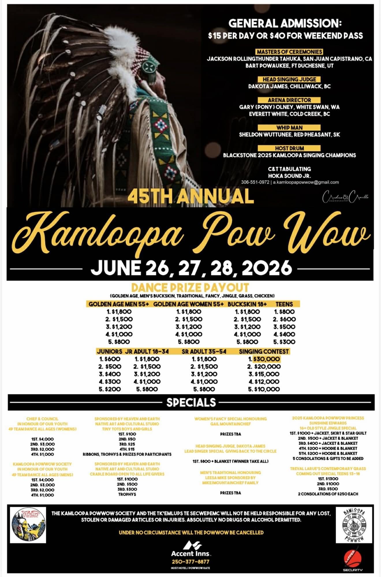45th Annual Kamloopa Pow Wow 2026