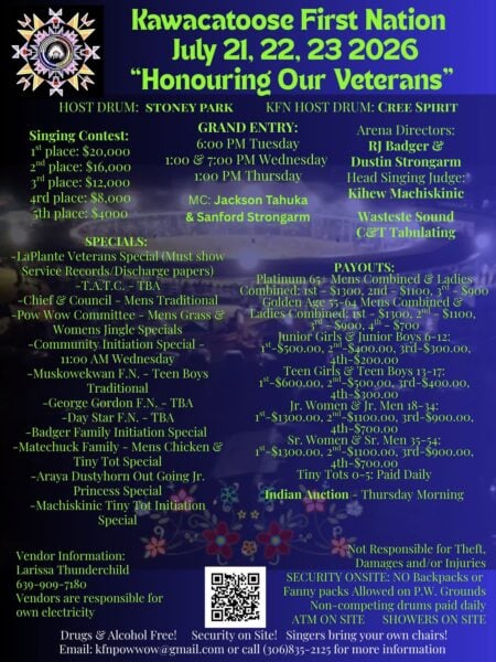 Kawacatoose First Nation Pow Wow 2026