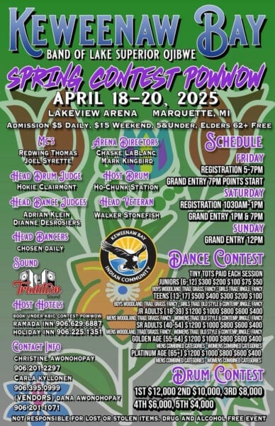 Keweenaw Bay Band of Lake Superior Ojibwe Spring Contest Pow Wow 2025