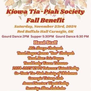 Kiowa Tia-Piah Society Fall Benefit