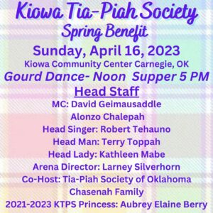 Kiowa Tia-Piah-Society Spring Benefit 2023