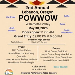 2nd Annual Lebanon (Willamette Valley) Pow Wow 2026
