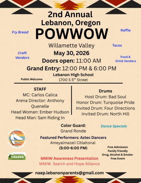 2nd Annual Lebanon (Willamette Valley) Pow Wow 2026