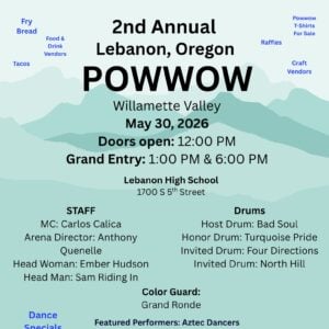 2nd Annual Lebanon (Willamette Valley) Pow Wow 2026