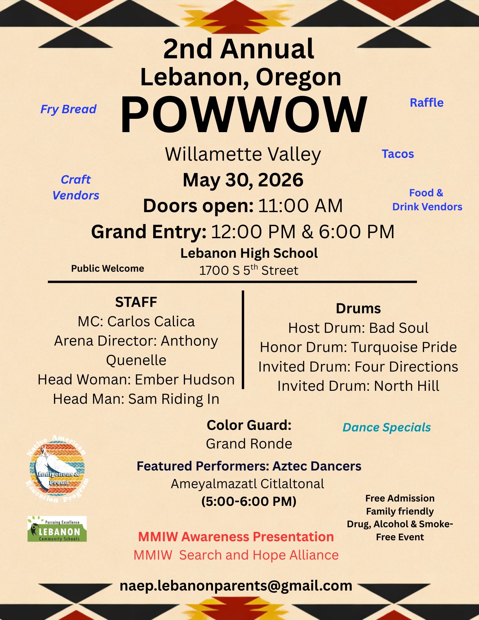 2nd Annual Lebanon (Willamette Valley) Pow Wow 2026