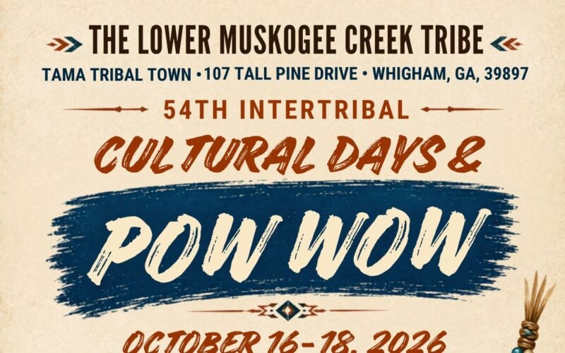 Lower Muskogee Creek Tribe Cultural Days & Pow Wow 2026