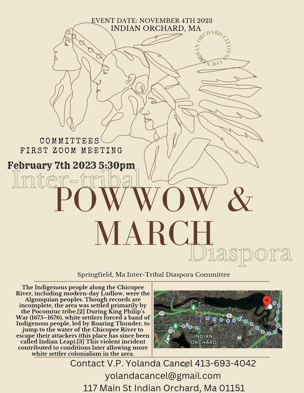 First Springfield/Ludlow MA Pow Wow, Parade and Ceremony 2023