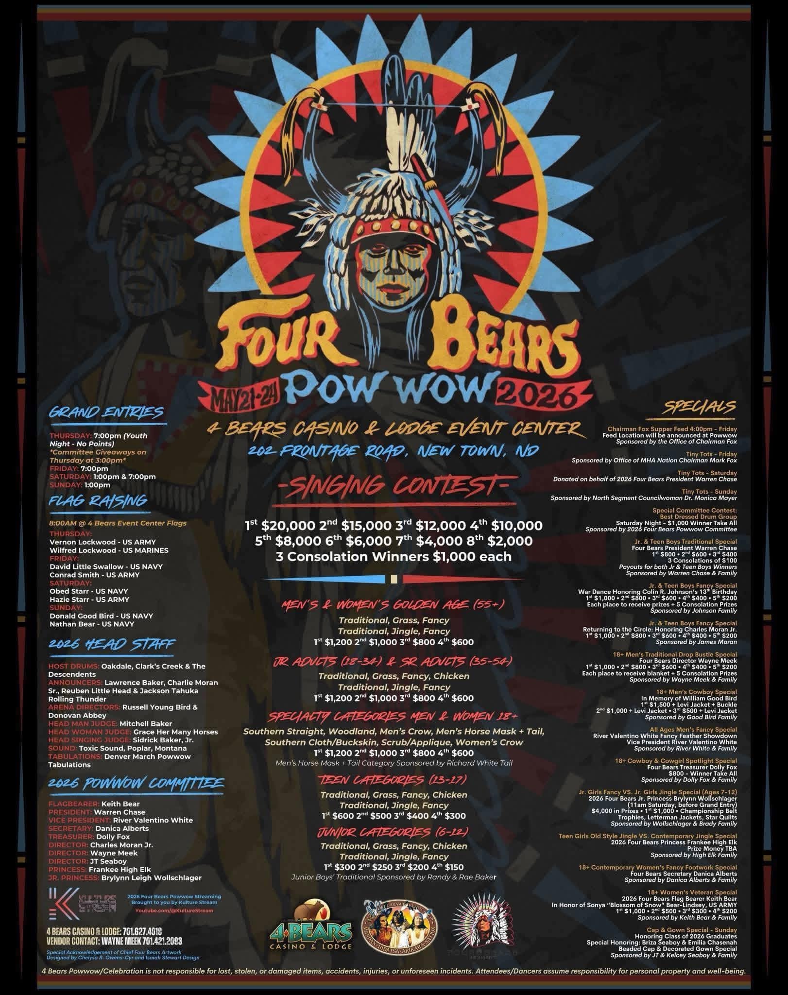 Four Bears Pow Wow 2026