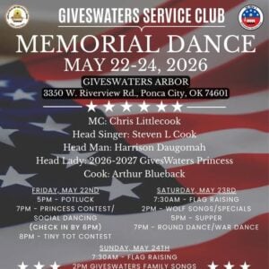GivesWaters Service Club Memorial Dance 2026
