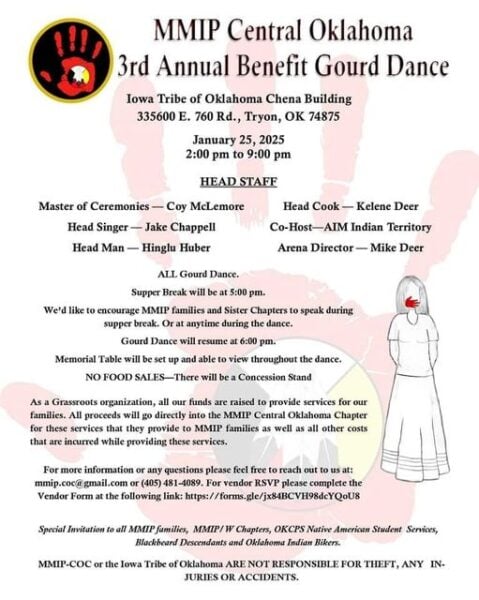 MMIP Central Oklahoma 3rd Annual Benefit Gourd Dance 2025