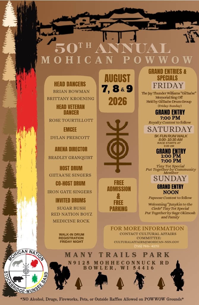 50th Annual Mohican Pow Wow 2026