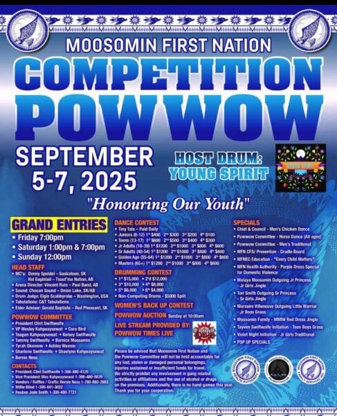 Moosomin First Nation Competition Pow Wow 2025 Moosomin First Nation Competition Pow Wow 2025