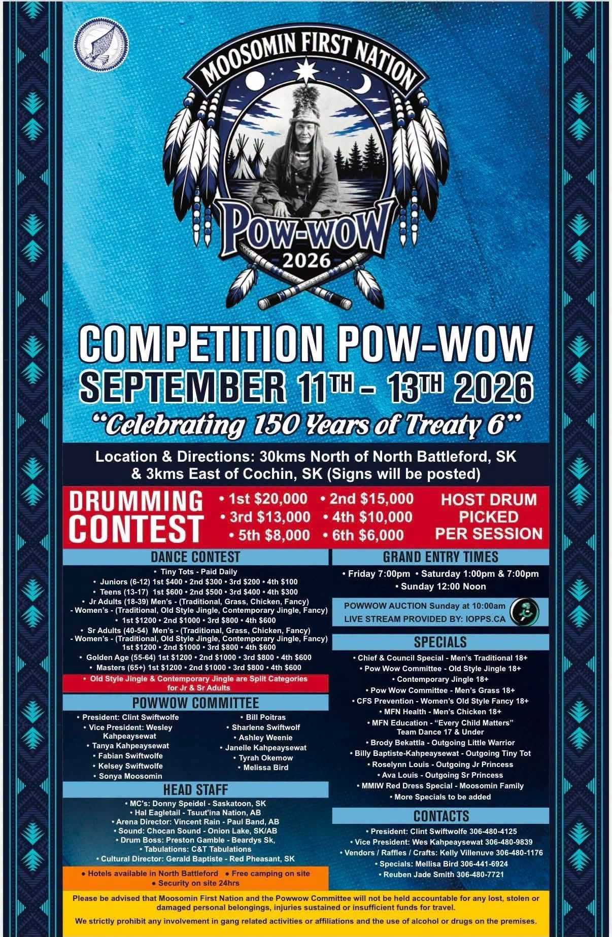 Moosomin First Nation Competition Pow Wow 2026