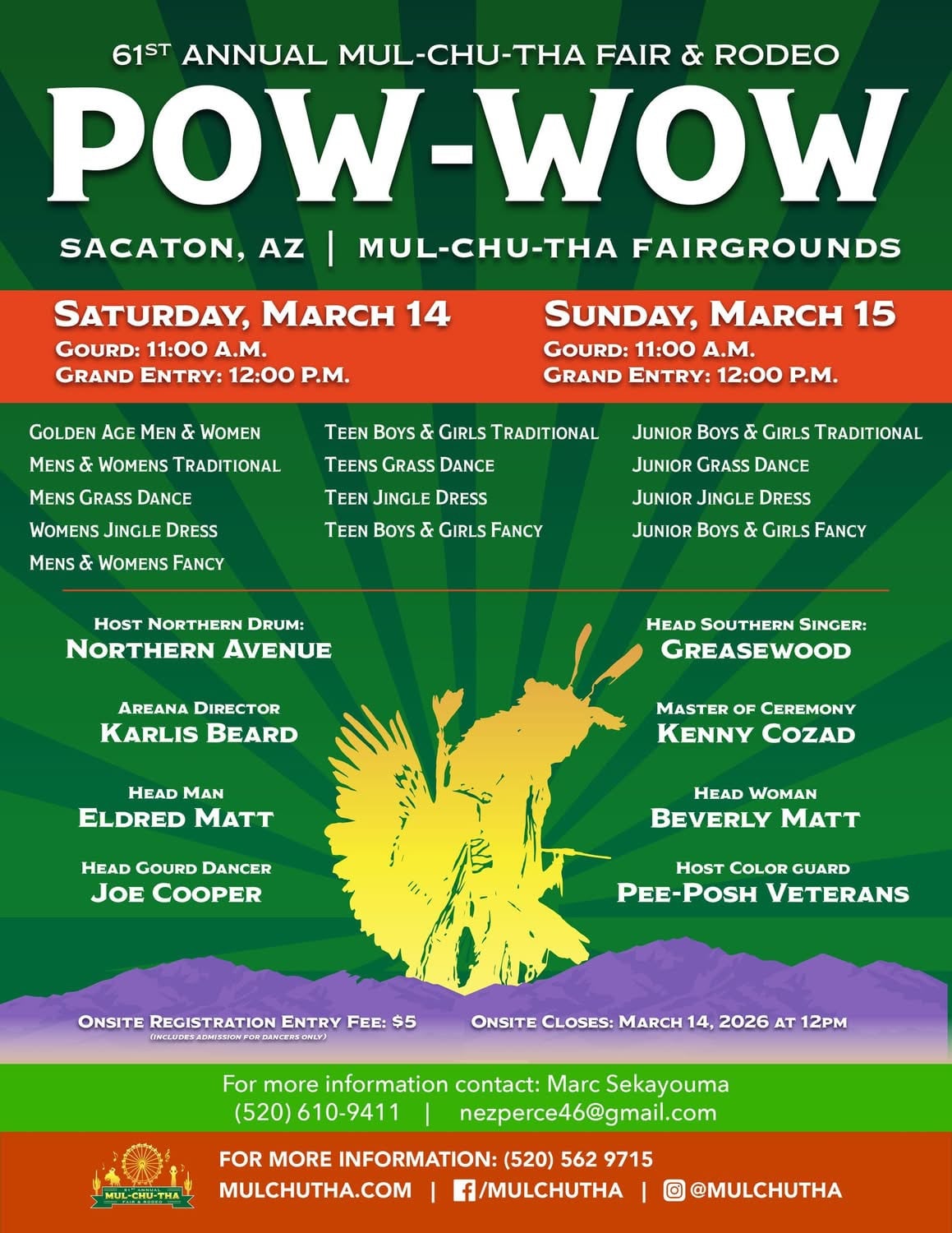 61st Annual Mul-Chu-Tha Fair & Rodeo Pow Wow 2026