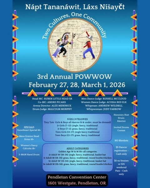 Nápt Tananáwit, Láxs Níšayčt Two Cultures – One Community Pow Wow 2026