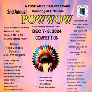 2nd Annual Native American Veterans Honoring All Nations Pow Wow (AZ) 2024