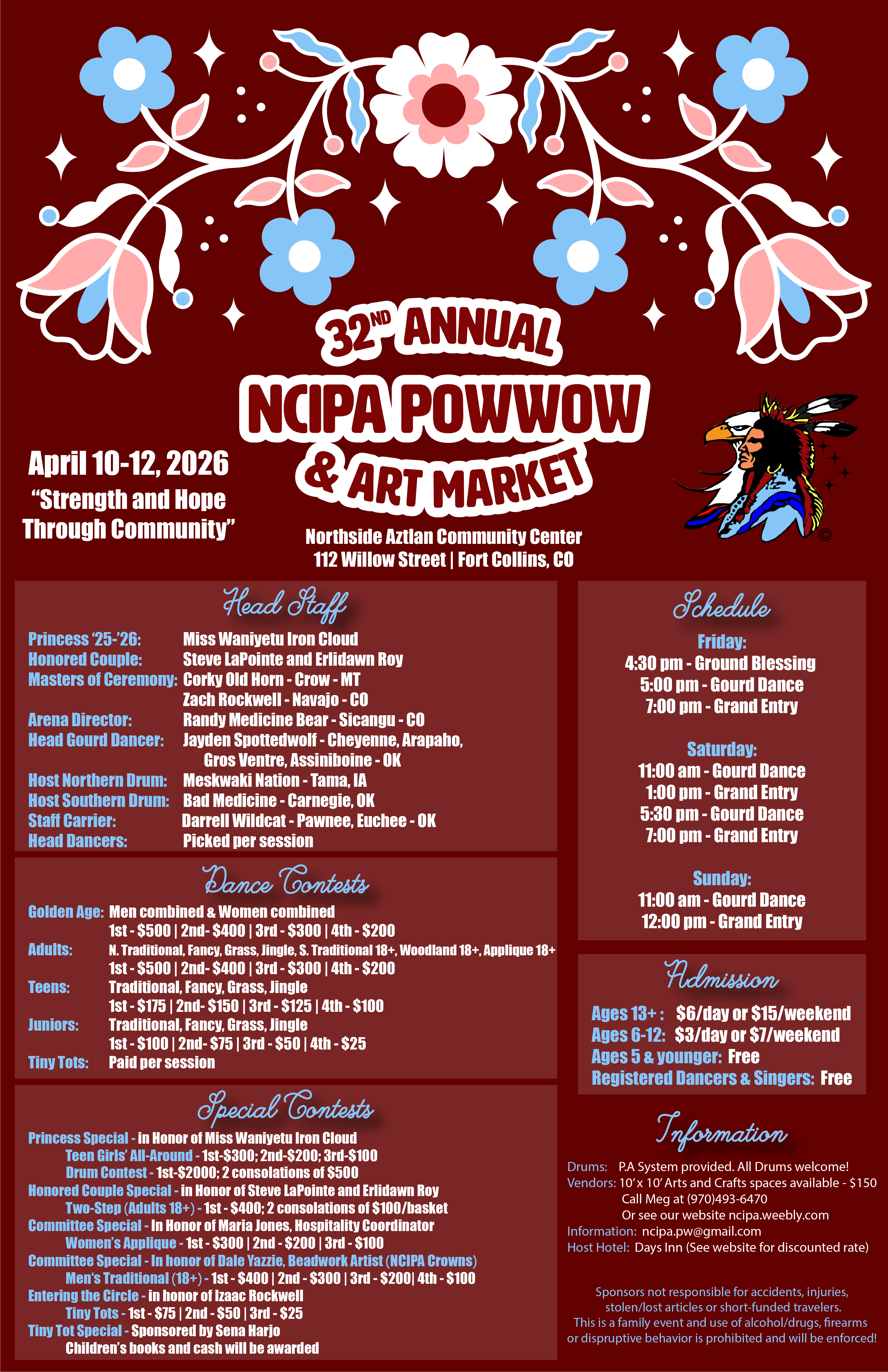 NCIPA 32nd Annual Pow Wow and Art Market 2026