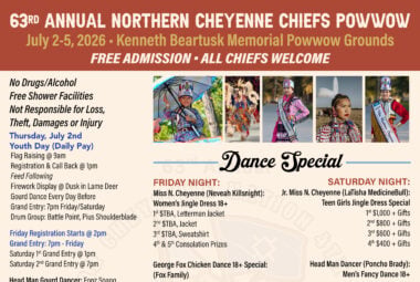 63rd Annual Northern Cheyenne Chiefs Pow Wow 2026