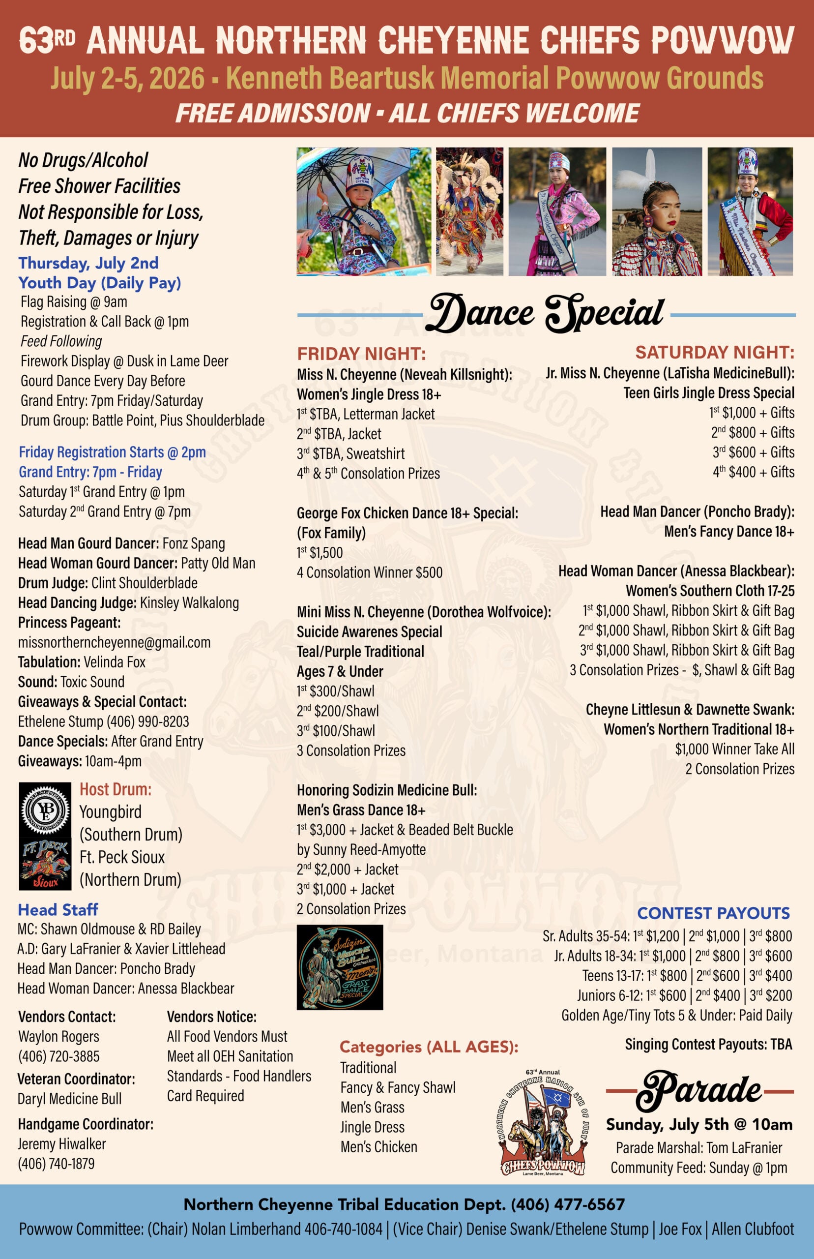 63rd Annual Northern Cheyenne Chiefs Pow Wow 2026