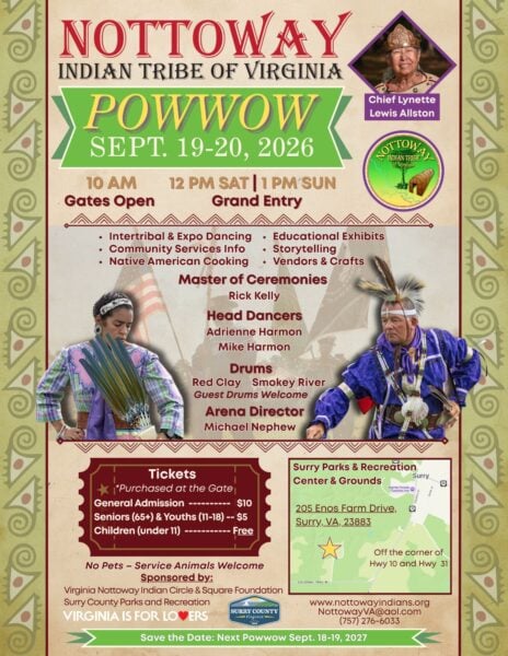 Nottoway Tribe of Virginia Pow Wow 2026