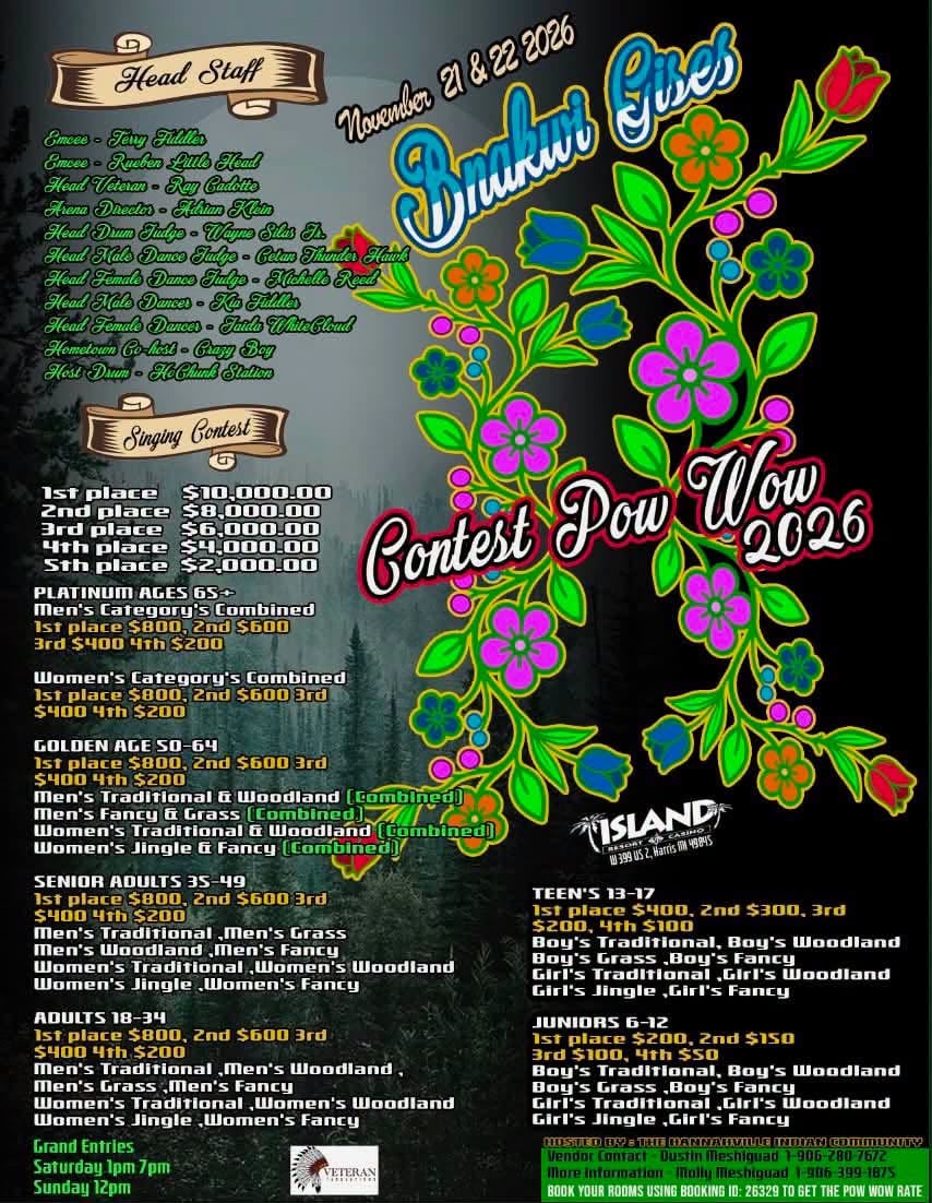 Bnakwi Gises Contest Pow Wow 2026