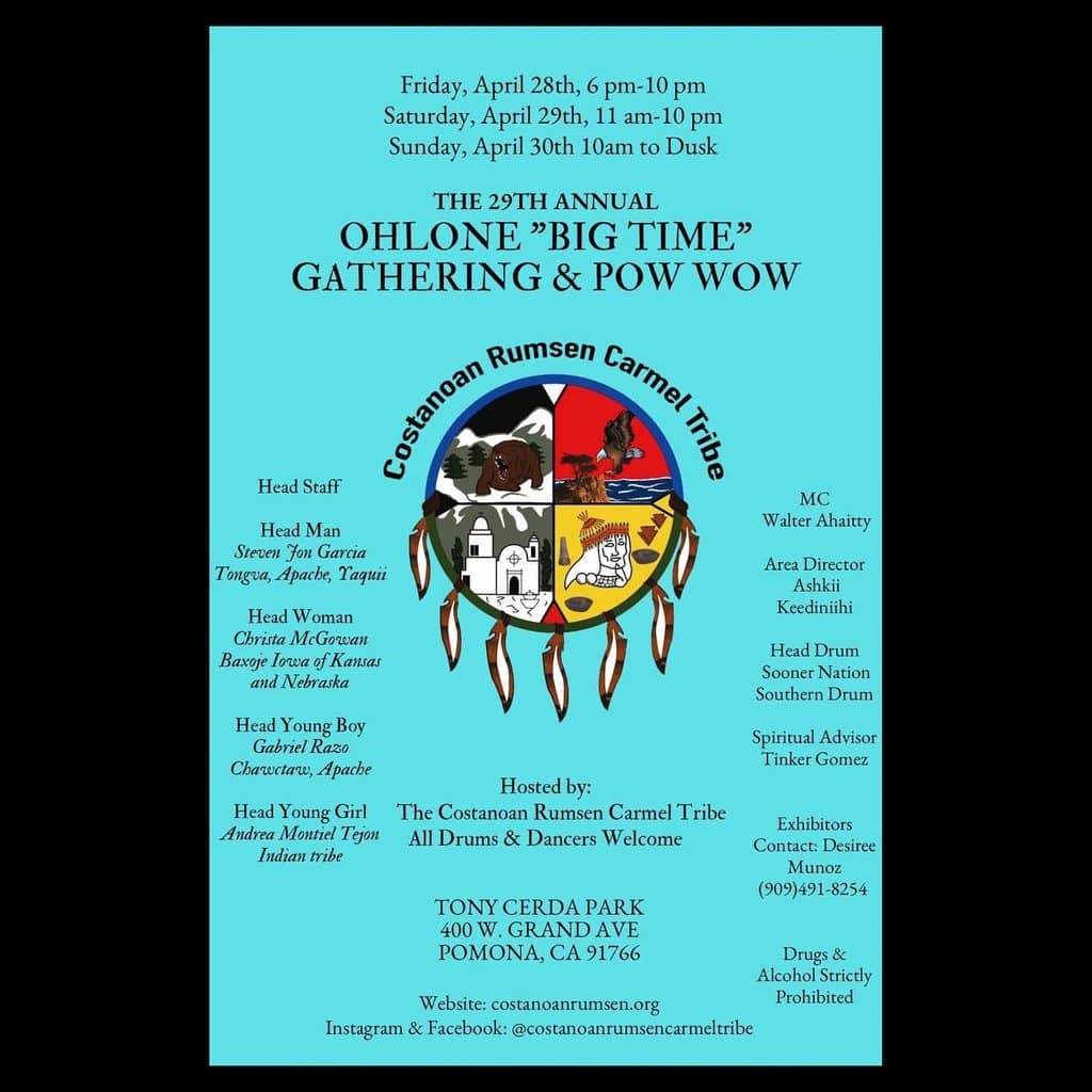 29th Annual Ohlone "Big Time" Gathering & Pow Wow 2023