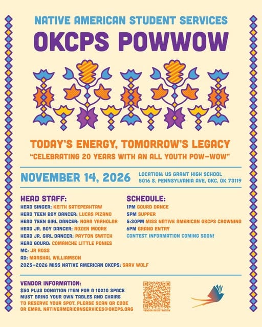 Oklahoma City Public Schools (OKCPS) Pow Wow 2026