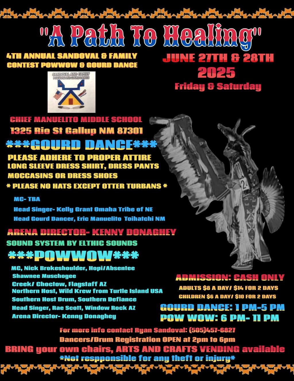 A Path to Healing 4th Annual Sandoval & Family  Contest Pow Wow & Gourd Dance 2025