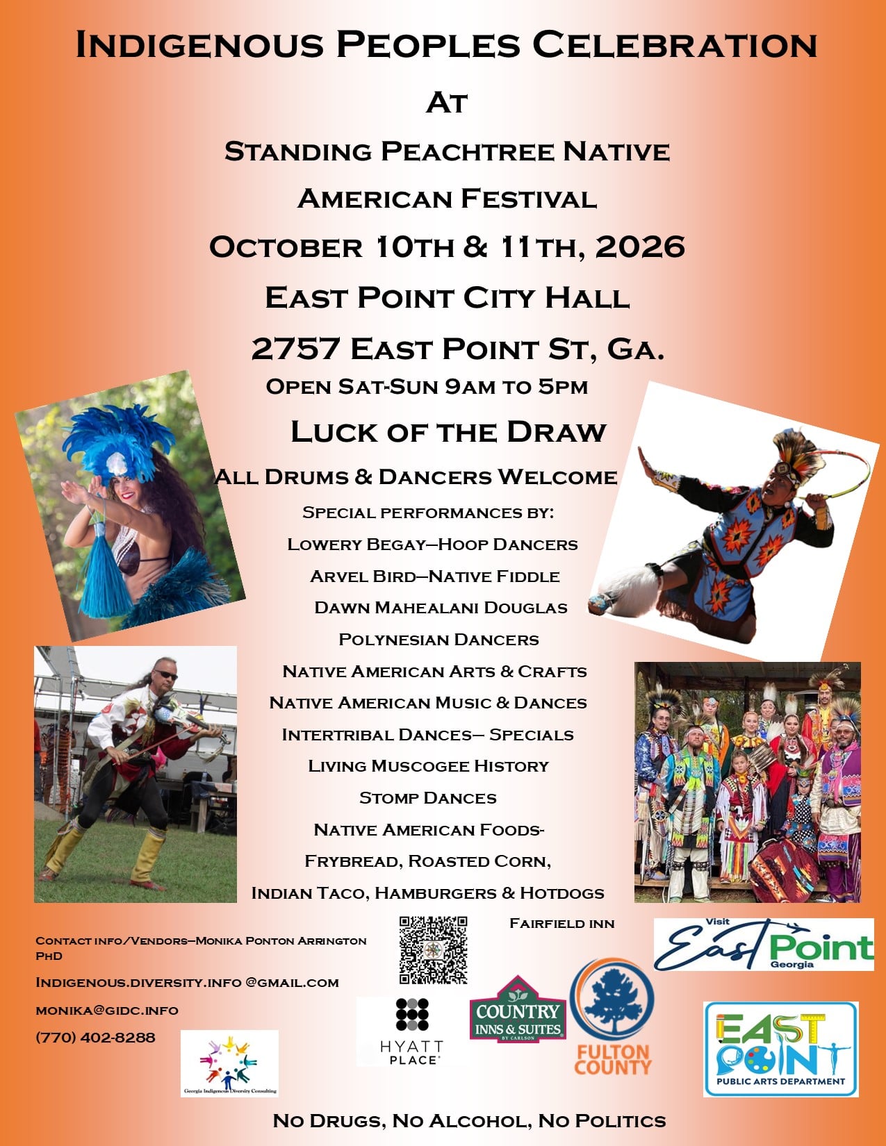 Indigenous Peoples Celebration, Standing Peachtree Native American Festival 2026