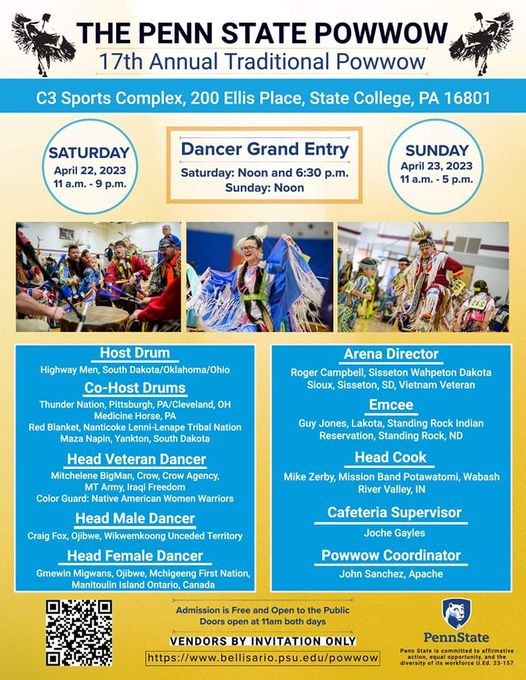 Penn State 17th Annual Traditional Pow Wow 2023