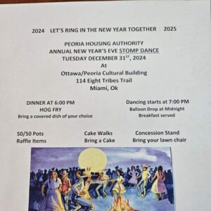 Peoria Housing Authority Annual New Year's Eve Stomp Dance 2024