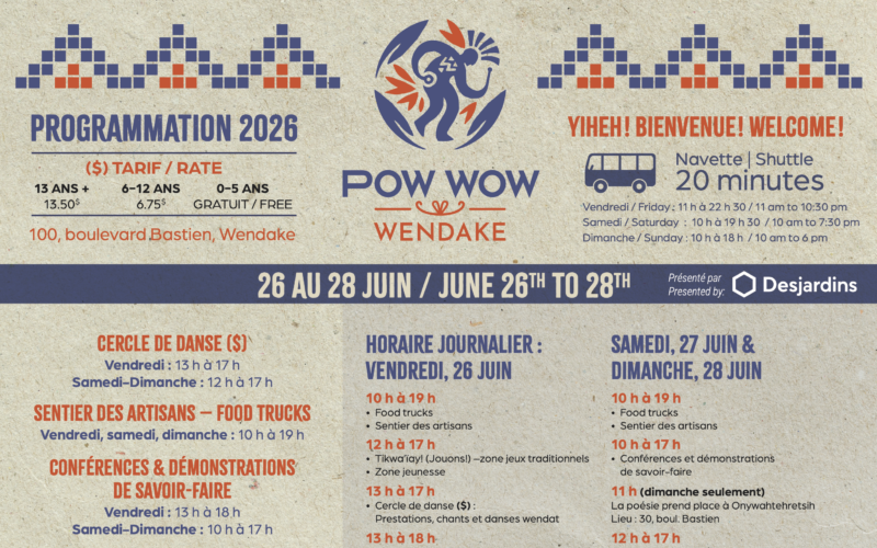 Wendake Pow Wow 2026