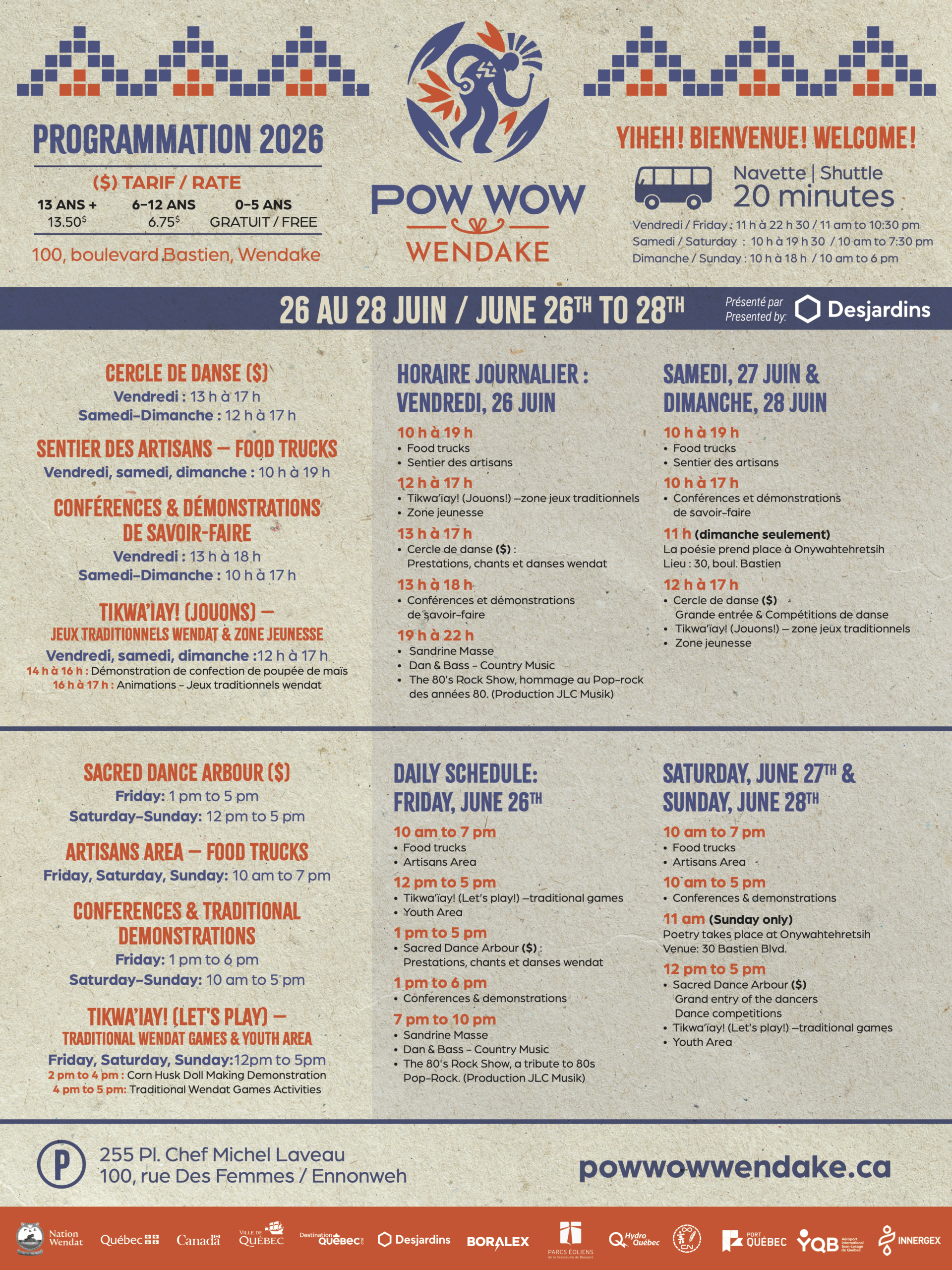 Wendake Pow Wow 2026