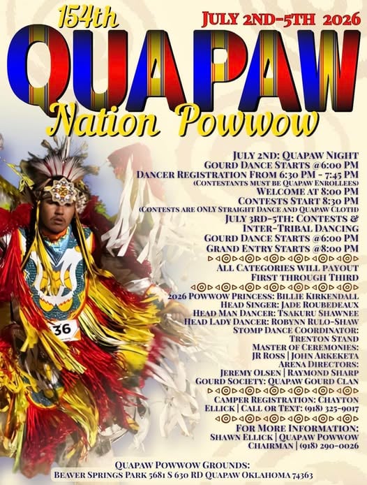 154th Annual Quapaw Nation Pow Wow 2026