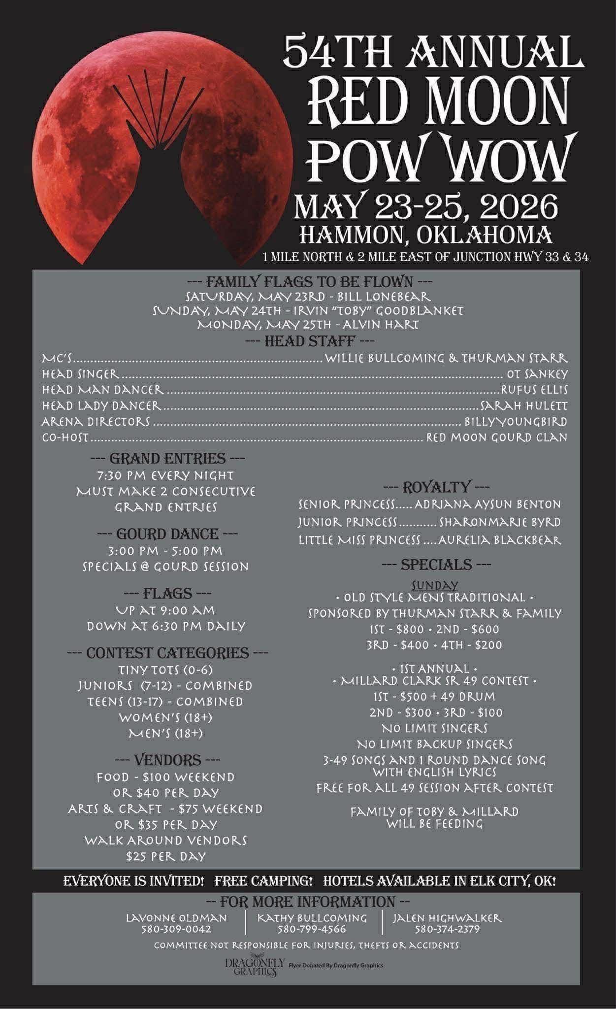 54th Annual Red Moon Pow Wow 2026