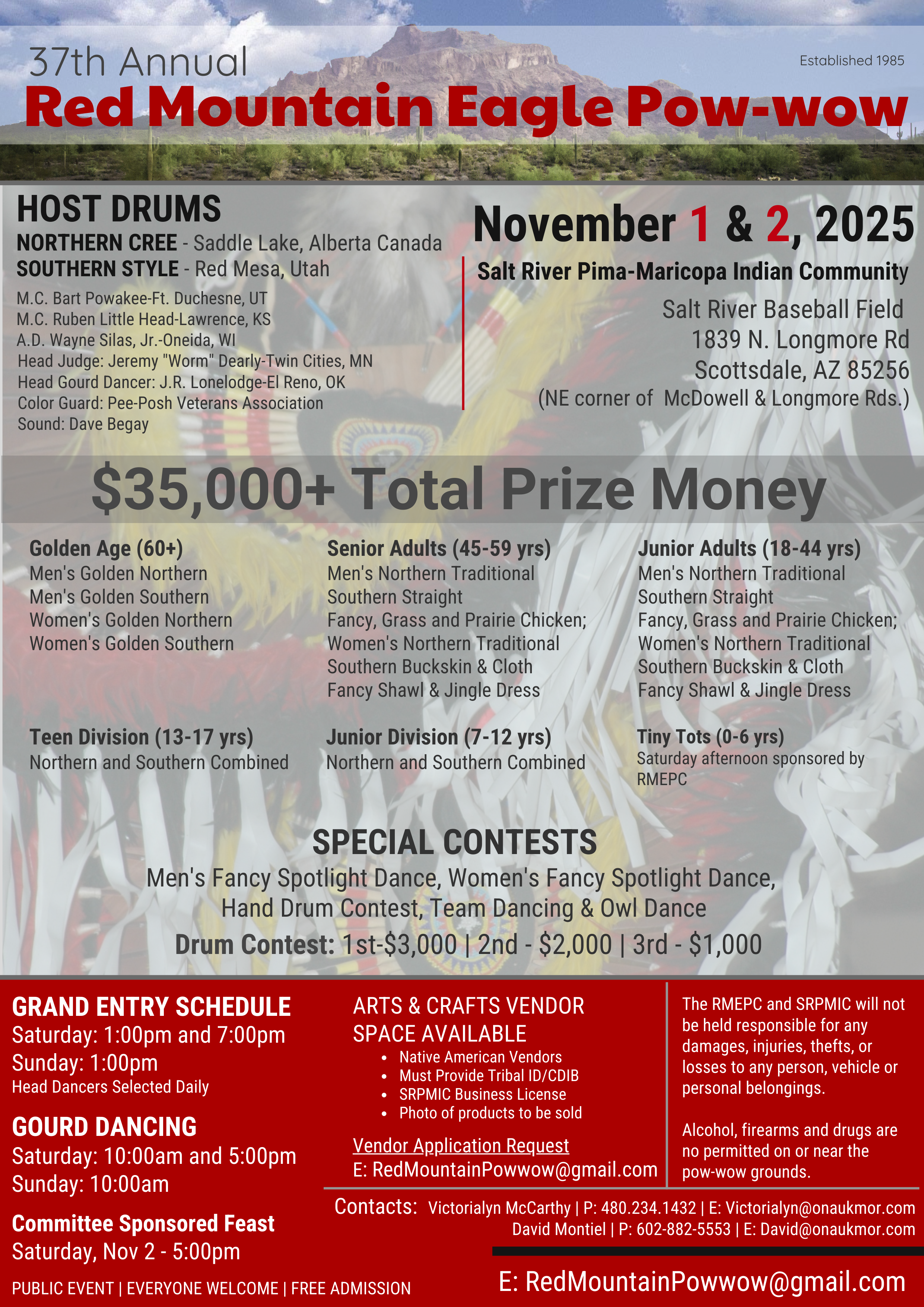 37th Annual Red Mountain Eagle Pow Wow 2025